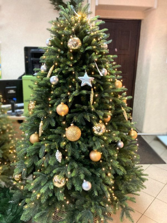 Шары пластиковые, матовые серебро